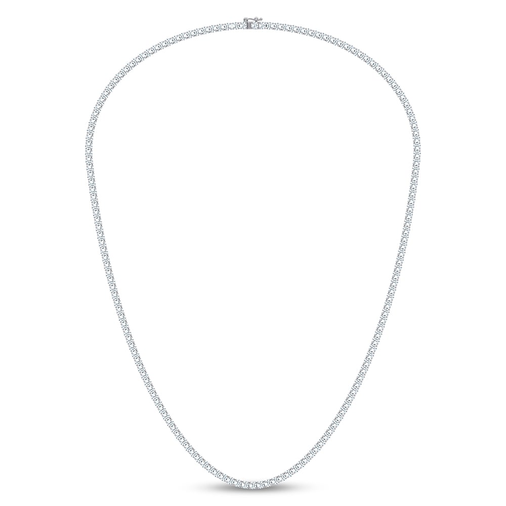 14K 7.00CT DIAMOND NECKLACE 17INCH