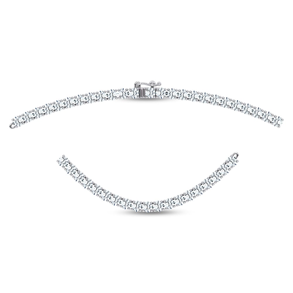 14K 7.00CT DIAMOND NECKLACE 17INCH