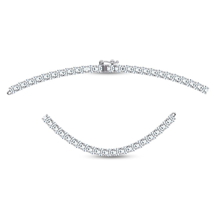 14K 7.00CT DIAMOND NECKLACE 17INCH
