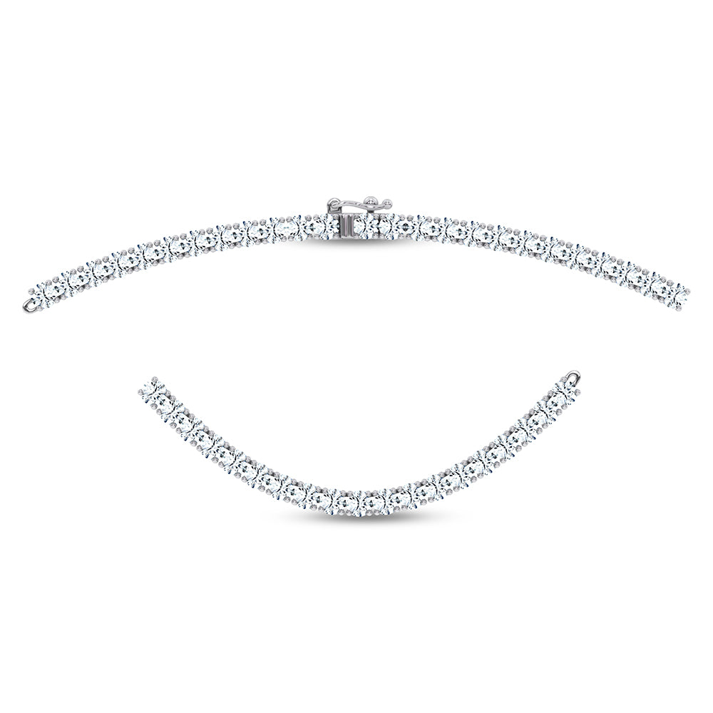 14K 7.00CT DIAMOND NECKLACE 17INCH