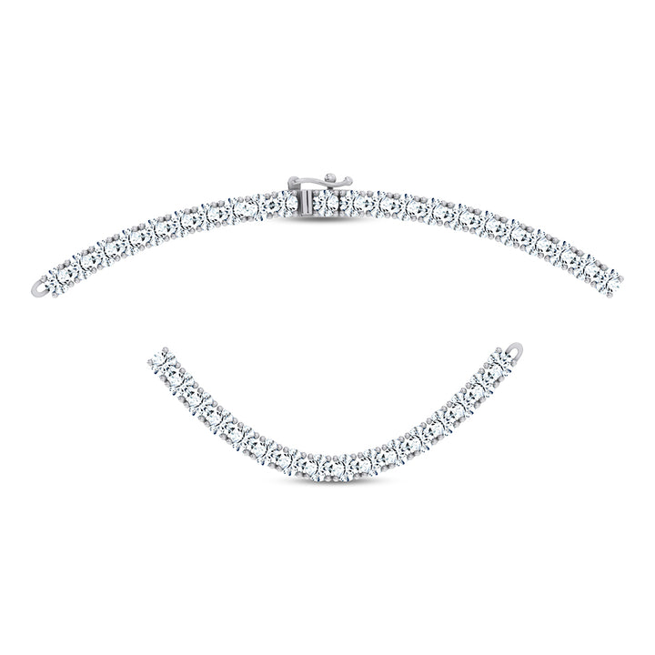 14K 15.00CT DIAMOND NECKLACE TENNIS 18 INCH