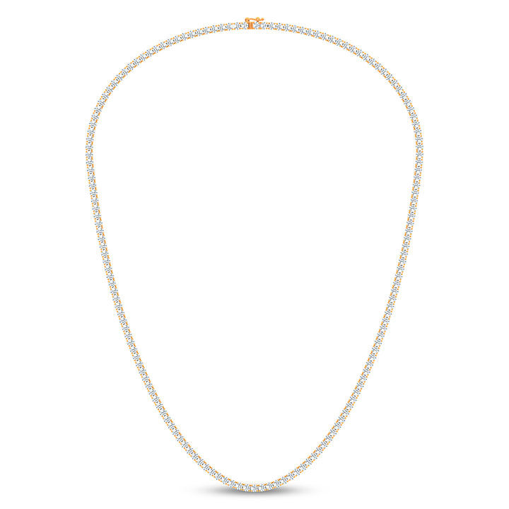 14K 7.00CT DIAMOND NECKLACE 17INCH