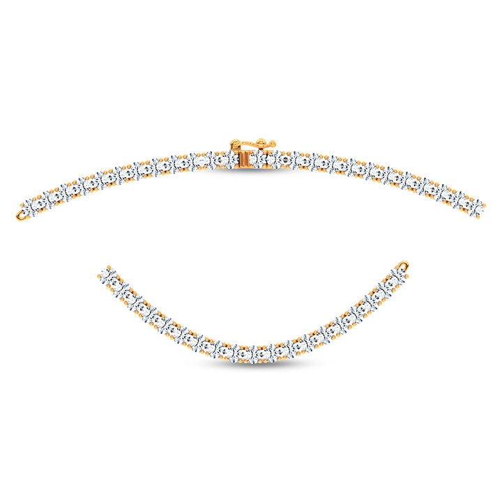 14K 7.00CT DIAMOND NECKLACE 17INCH