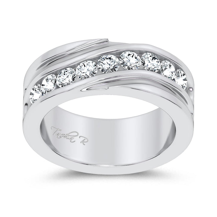 14K 1.00CT LAB DIAMOND MEN'S BAND