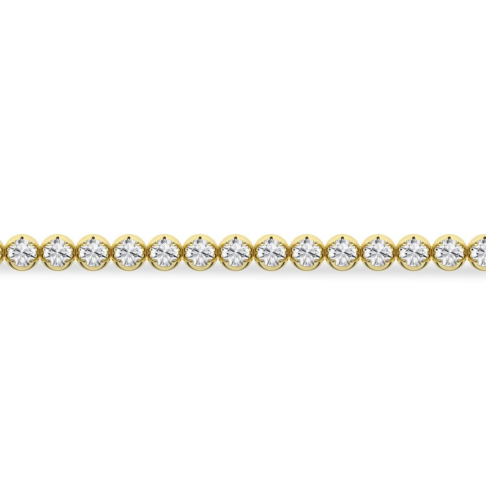 14K 10.00ct Lab Grown Bracelet ( EGL Certified )