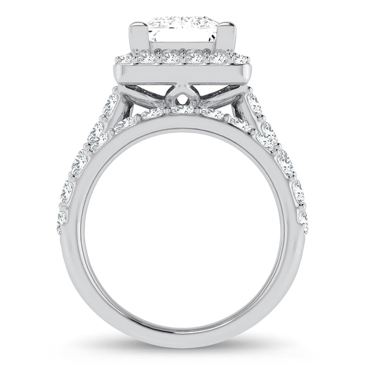 14K 5.00CT Certified Lab Grown Diamond Bridal Ring