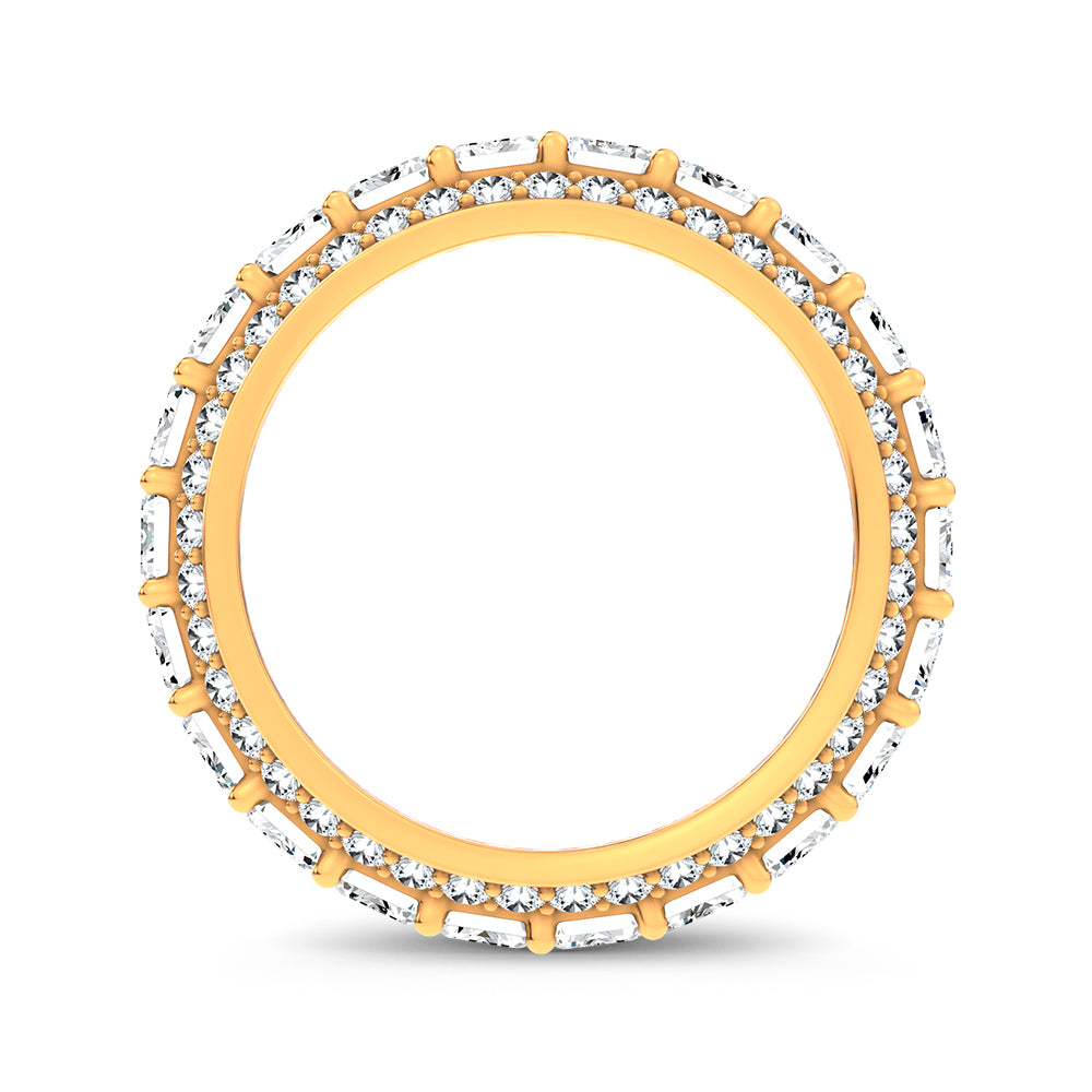 14K 5.17CT Certified Lab Grown Band