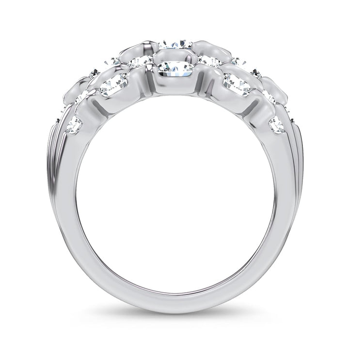 14K 2.50CT DIAMOND FANCY BAND