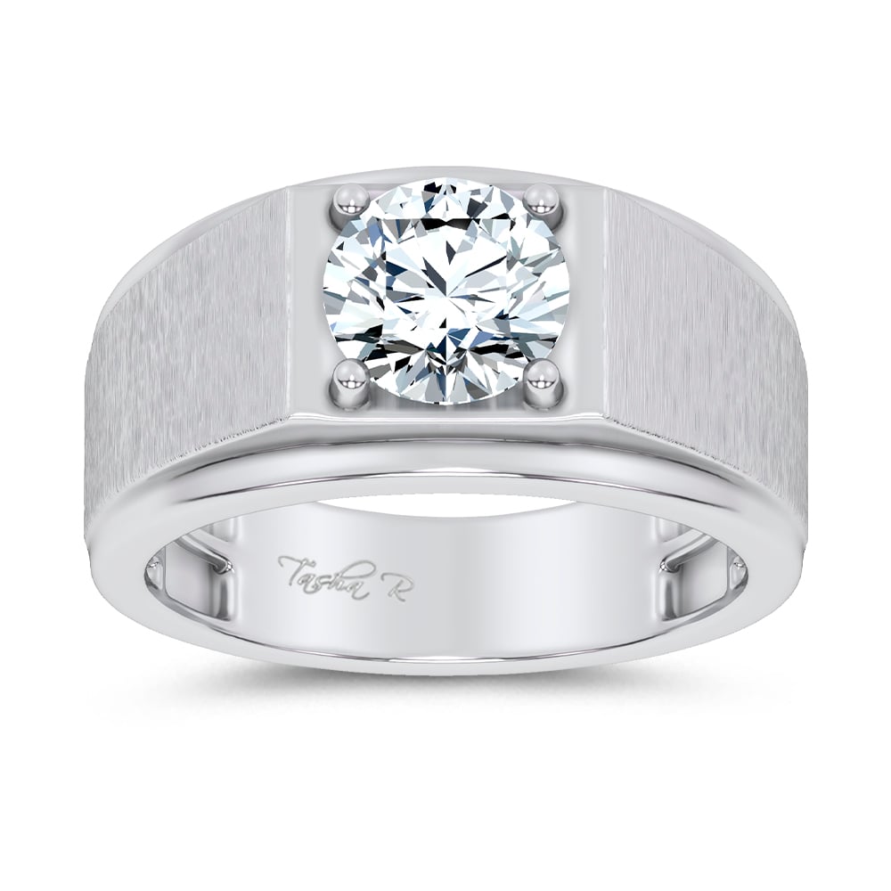 14K 2.00CT Certified Lab Grown Mens Ring