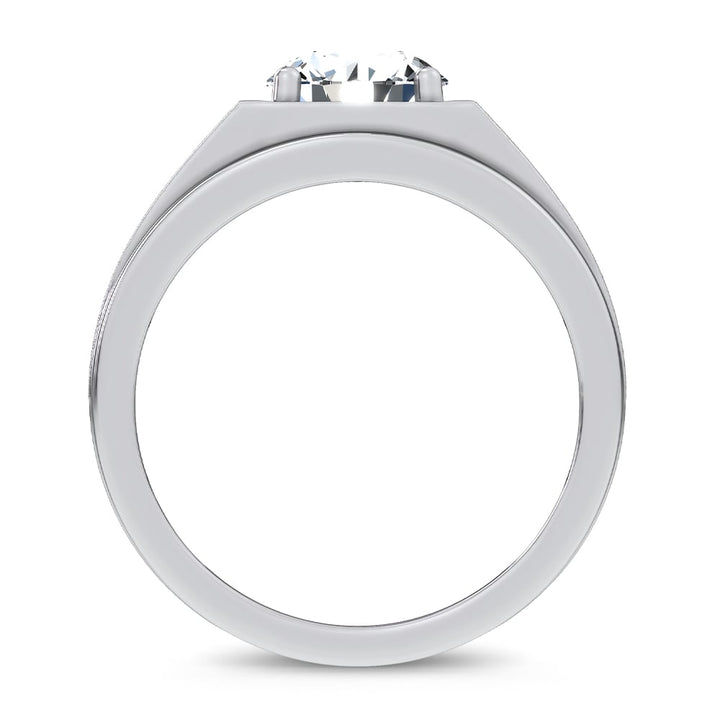 14K 2.00CT Certified Lab Grown Mens Ring