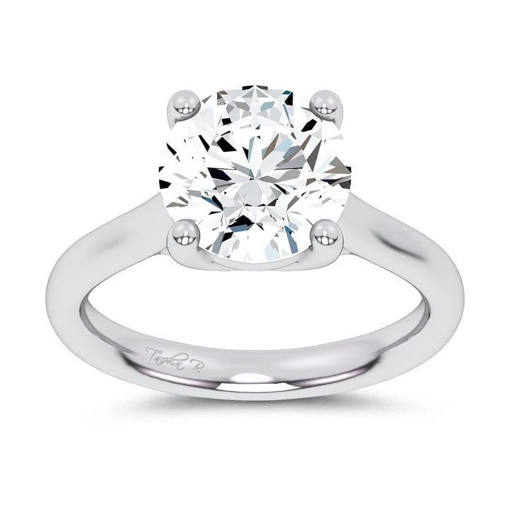 14K 4.00CT  Certified Lab Grown Solitaire Ring