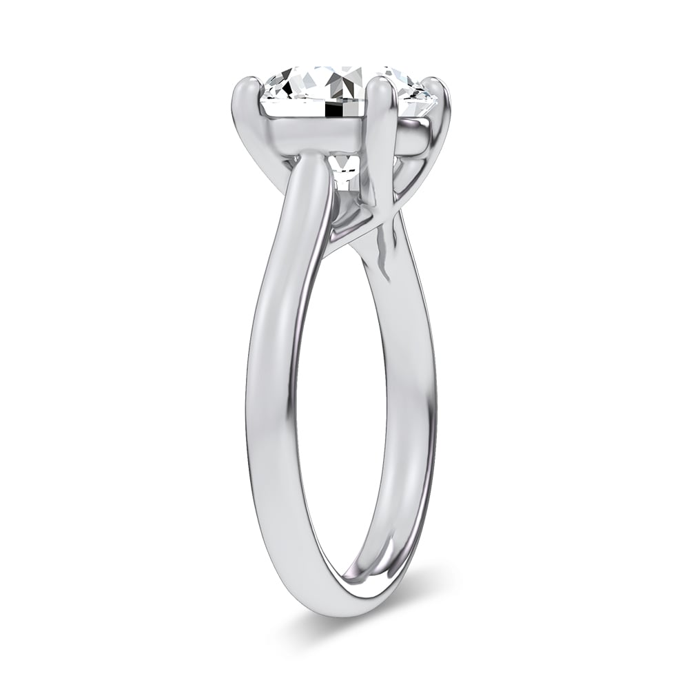 14K 4.00CT  Certified Lab Grown Solitaire Ring