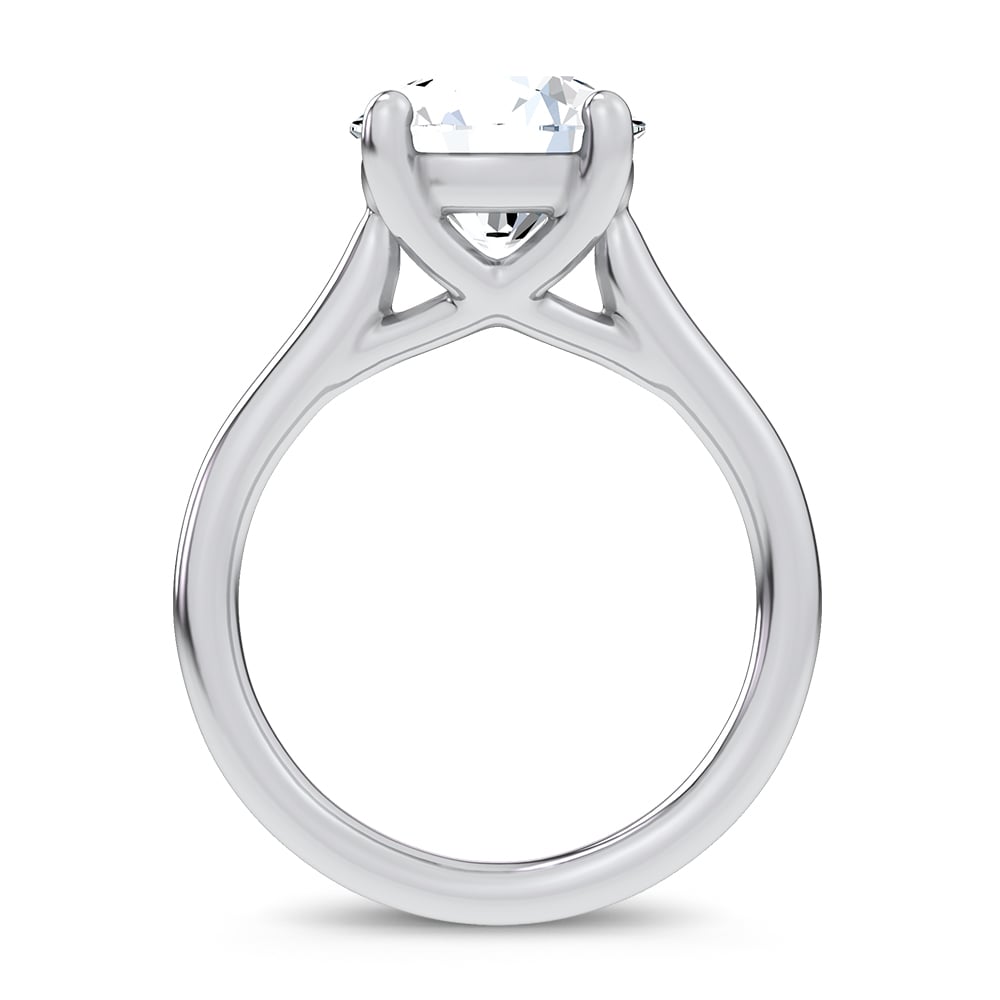 14K 4.00CT  Certified Lab Grown Solitaire Ring