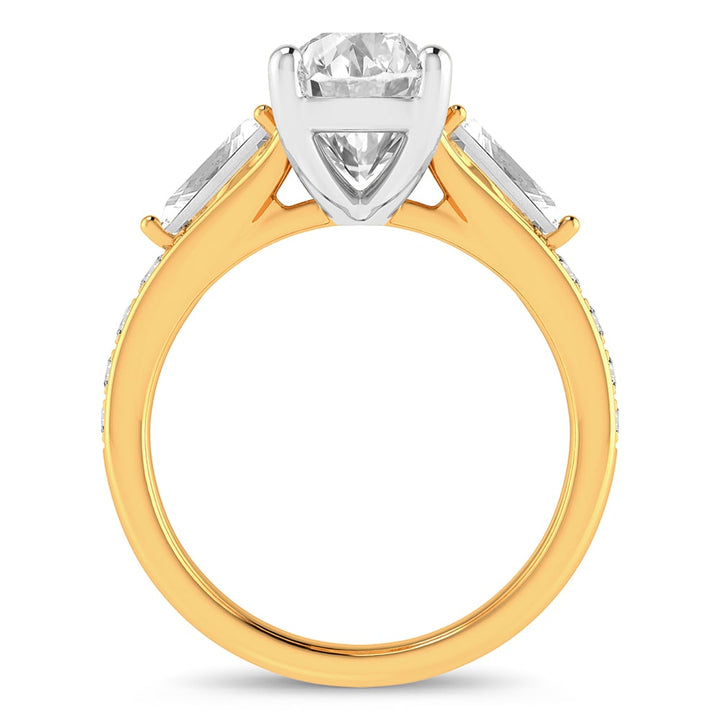 14K 3.90CT Certified Lab Grown Diamond Ring