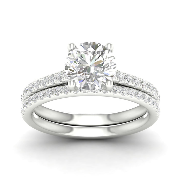 Platinum 2.50CT  Lab Diamond Bridal Ring