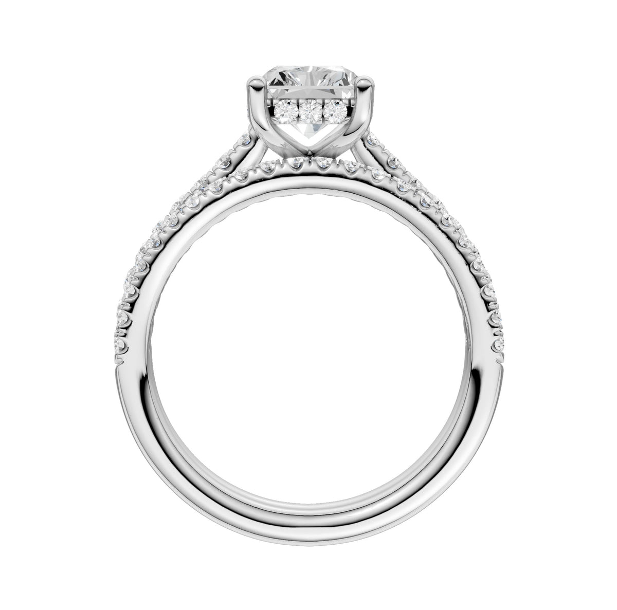 Platinum  2.50ct Lab Grown Diamond Bridal Set