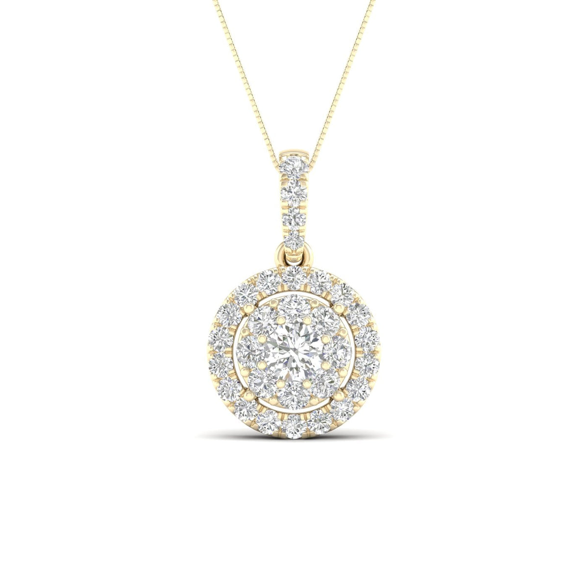 14K 0.50CT Lab Diamond Pendant