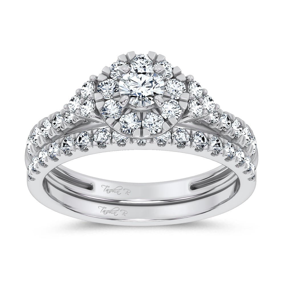 10K 1.00CT Lab Grown DIAMOND BRIDAL SET