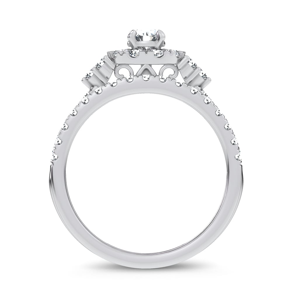10K 1.00CT Lab Grown DIAMOND BRIDAL SET