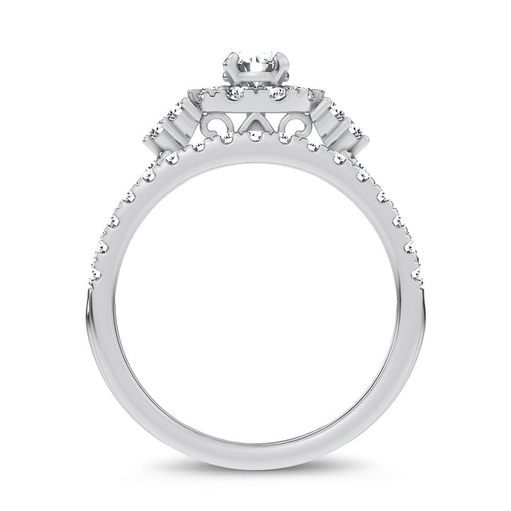 10K 1.00CT Lab Grown DIAMOND BRIDAL SET