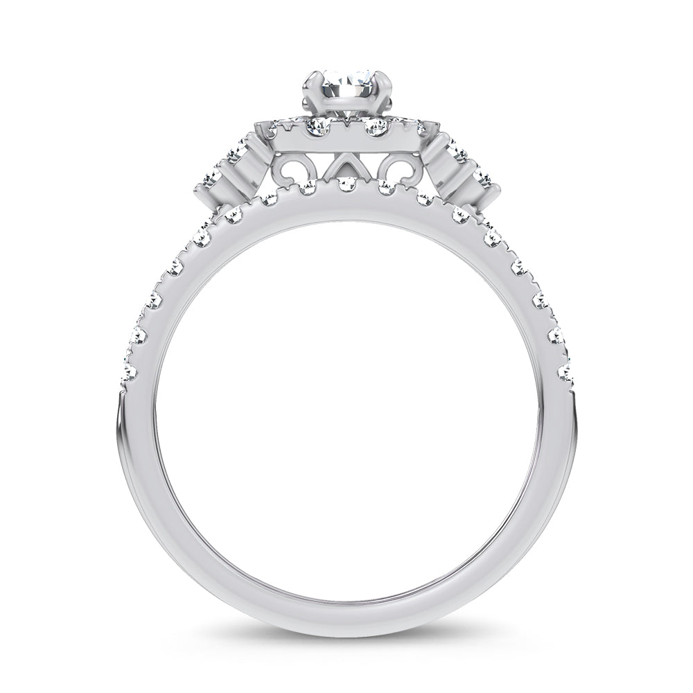 10K 1.00CT Lab Grown DIAMOND BRIDAL SET