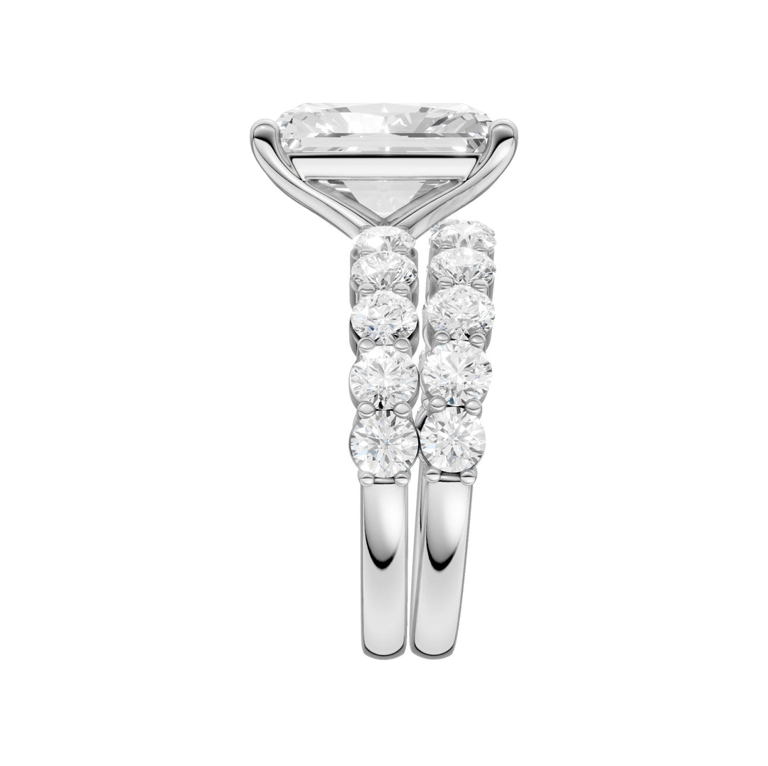 14K 4.00CT Certified Lab Grown Diamond Bridal Set