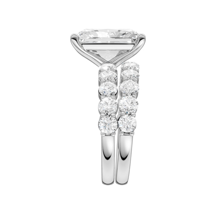 14K 4.00CT Certified Lab Grown Diamond Bridal Set
