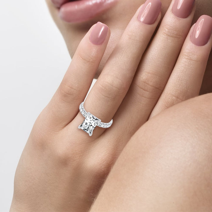 14K 4.50CT Certified Lab Grown Engagement Ring