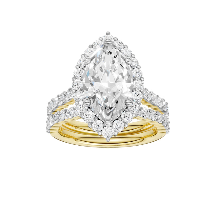 14K 4.00CT DIAMOND BRIDAL SET