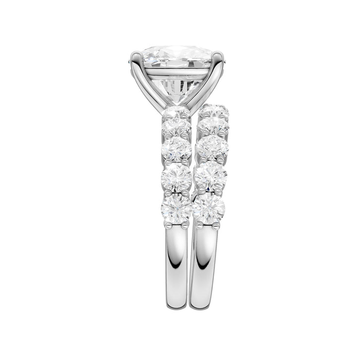 14K 4.00CT Certified Lab Grown Diamond Bridal Set