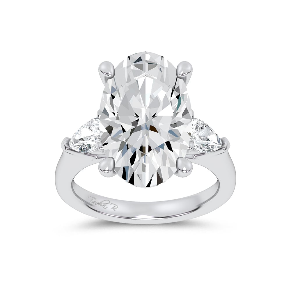 14K 7.80CT Certified Lab Grown Engagement Ring