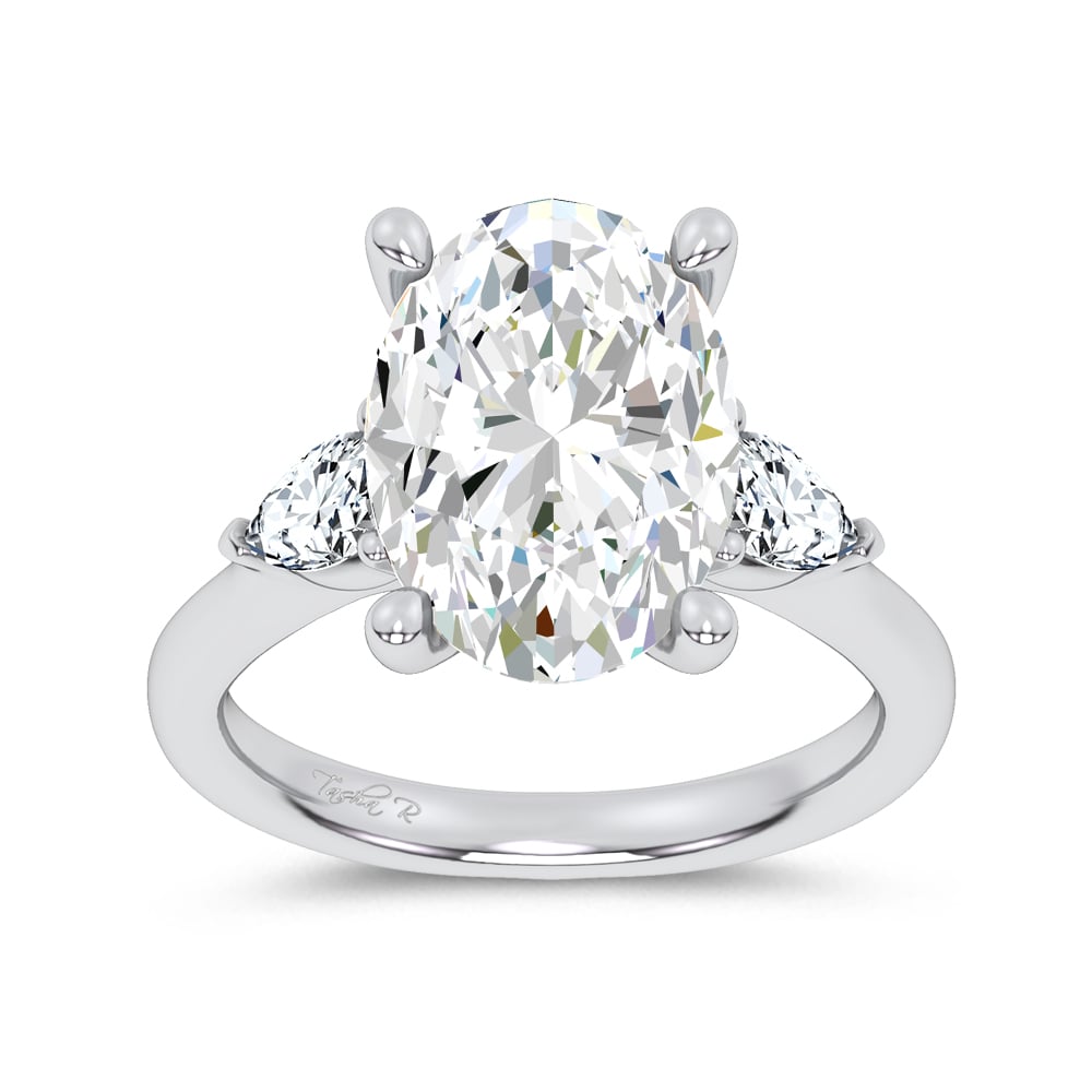 14K 6.61CT Certified Lab Grown Engagement Ring