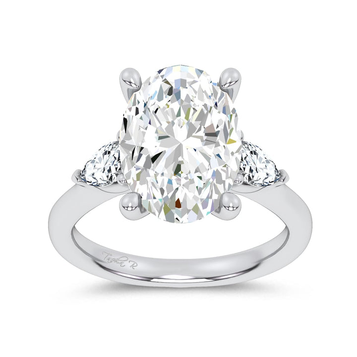 14K 6.61CT Certified Lab Grown Engagement Ring