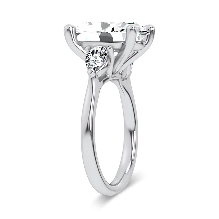 14K 6.61CT Certified Lab Grown Engagement Ring