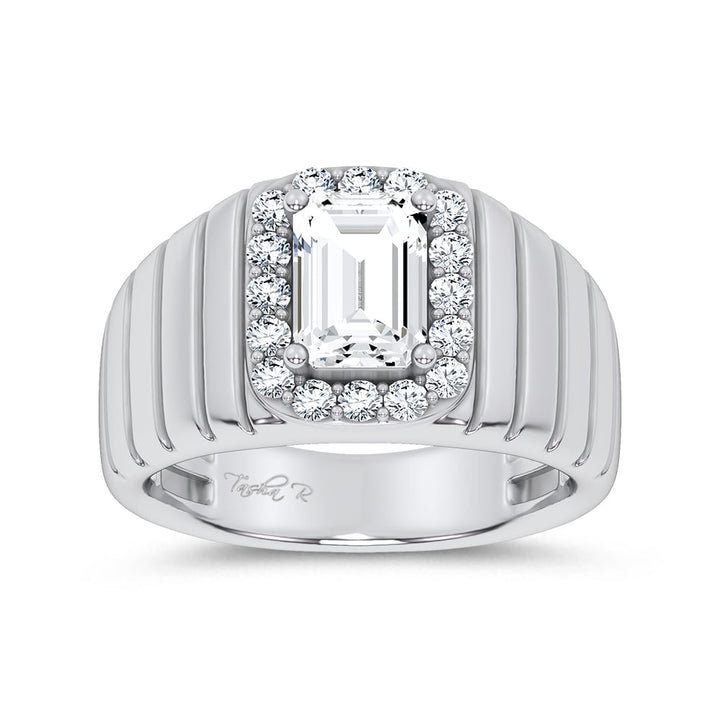 14K 2.60CT Certified Lab Grown Mens Ring