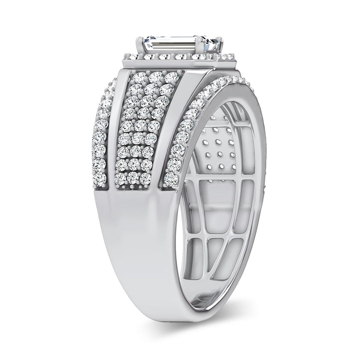 14K 2.00CT Certified Lab Grown Mens Ring