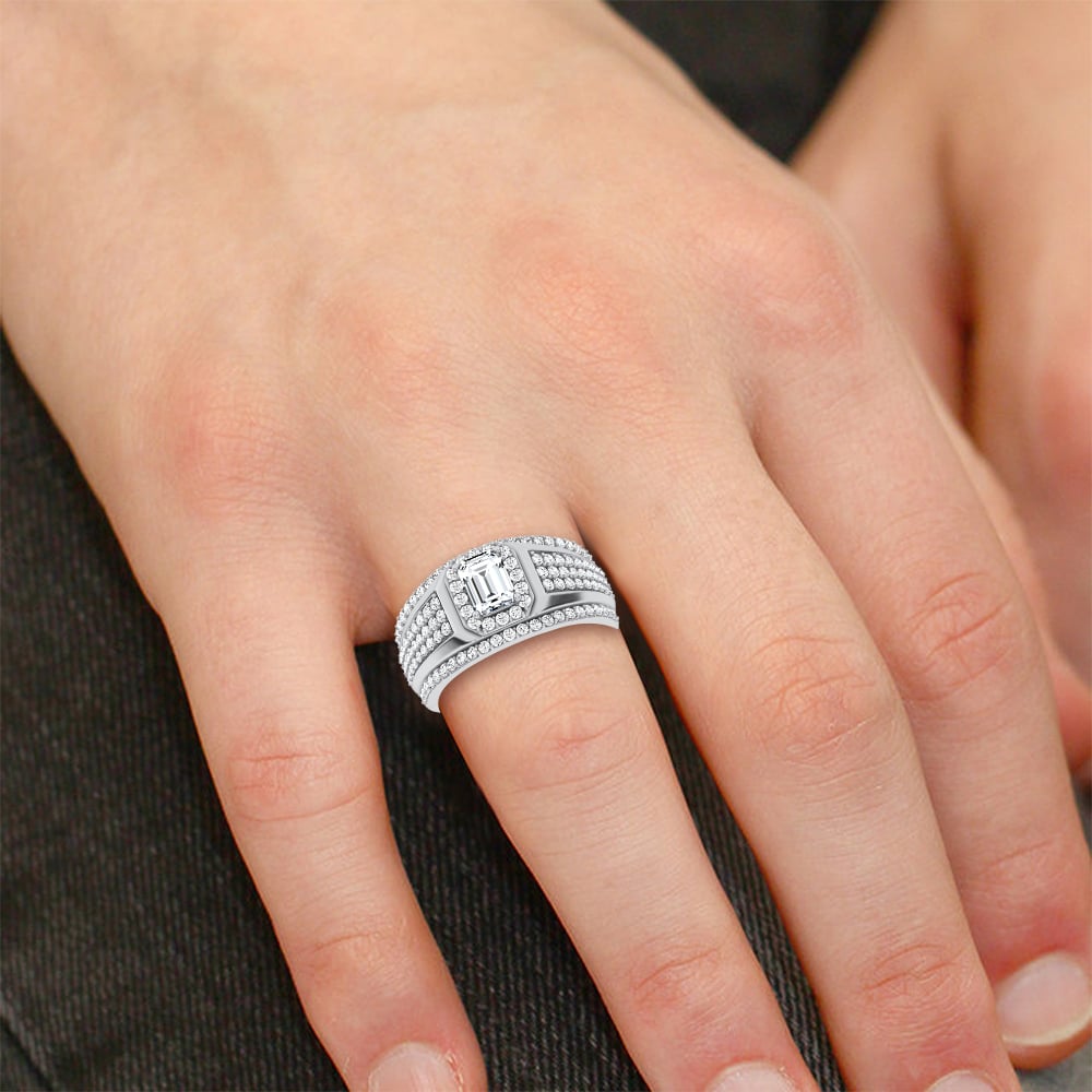 14K 2.00CT Certified Lab Grown Mens Ring