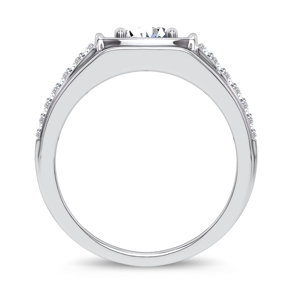 14K 2.00CT Certified Lab Grown Mens Ring