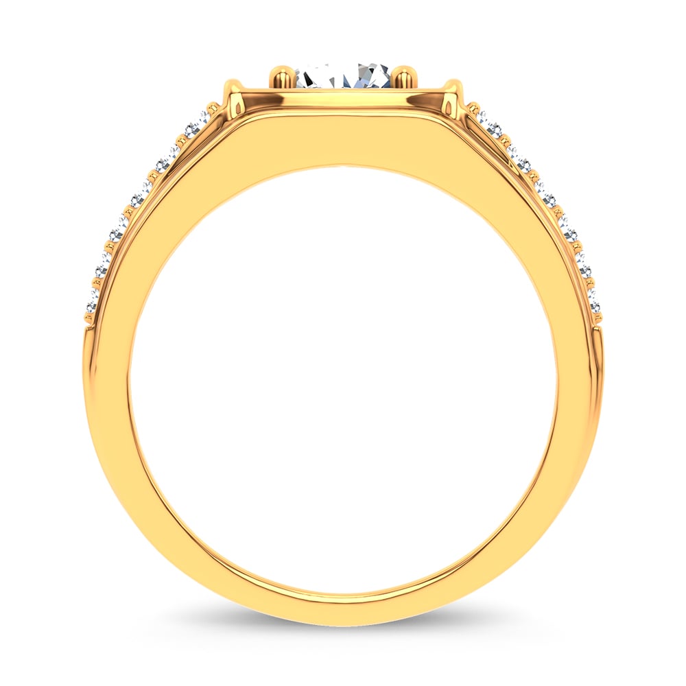 14K 2.00CT Certified Lab Grown Mens Ring