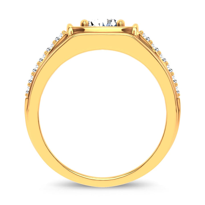 14K 2.00CT Certified Lab Grown Mens Ring