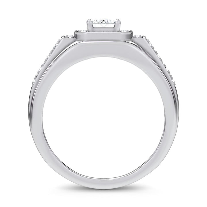 14K 1.82CT Certified Lab Grown Mens Ring
