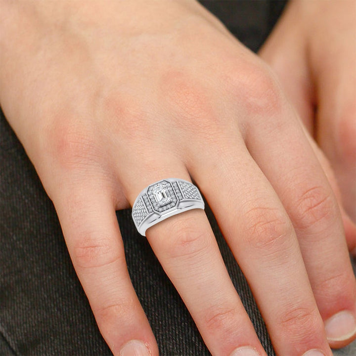 14K 1.82CT Certified Lab Grown Mens Ring