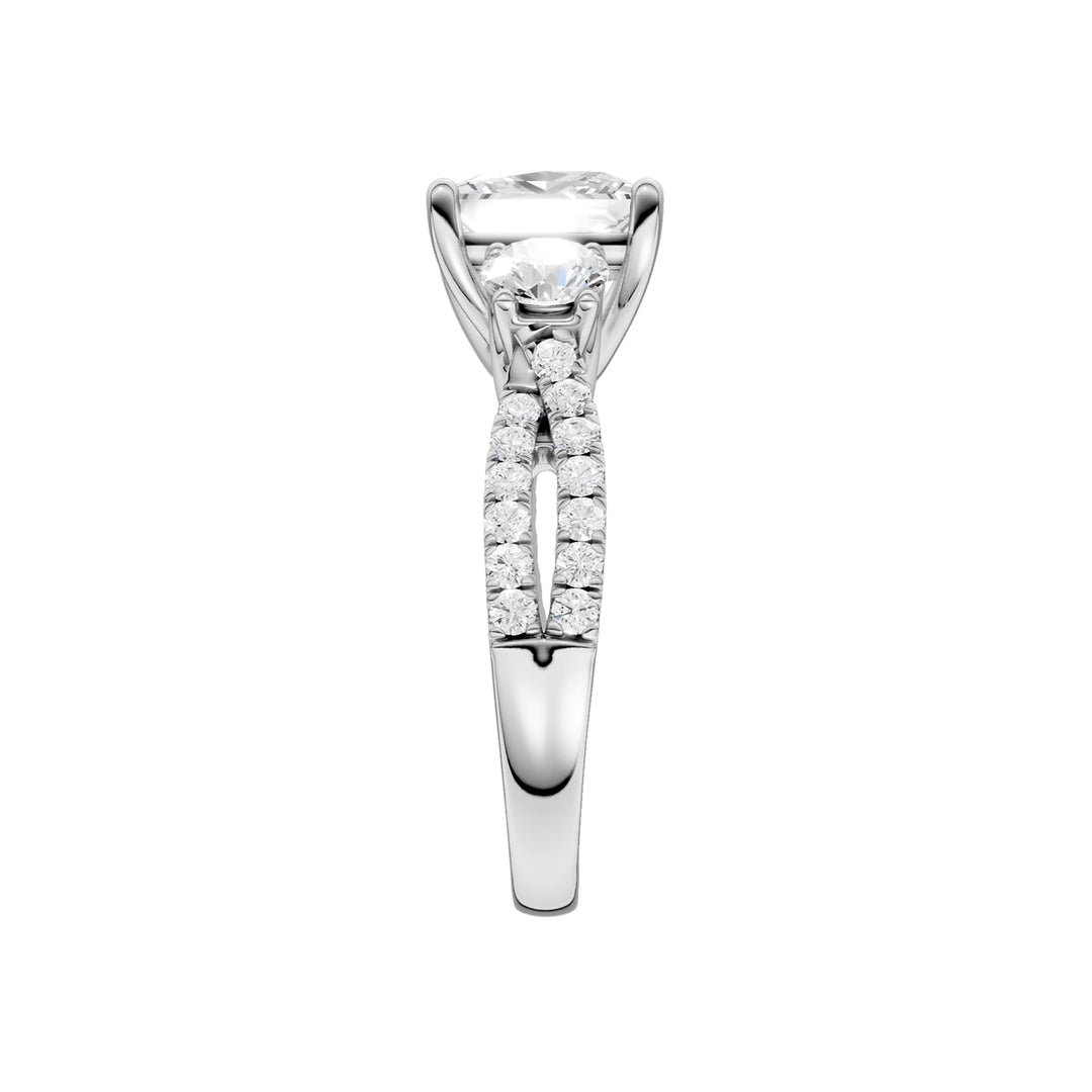14K 4.00CT Lab Grown Diamond Engagement Ring
