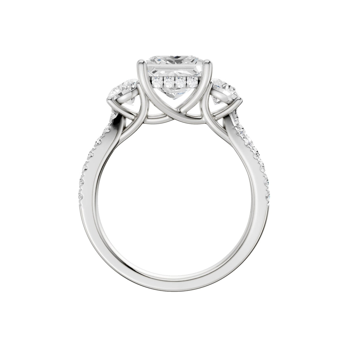 14K 4.00CT Lab Grown Diamond Engagement Ring