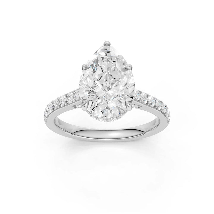 14K 3.50CT Lab Grown Diamond Engagement Ring