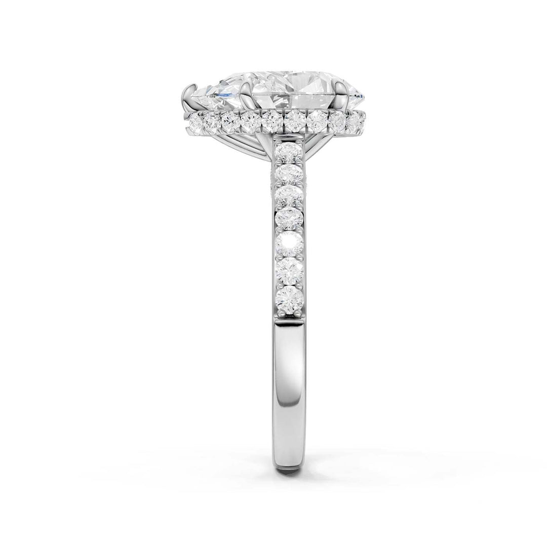 14K 3.50CT Lab Grown Diamond Engagement Ring