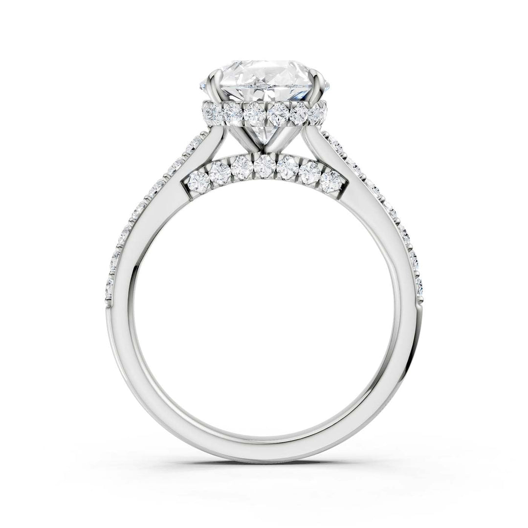 14K 3.50CT Lab Grown Diamond Engagement Ring