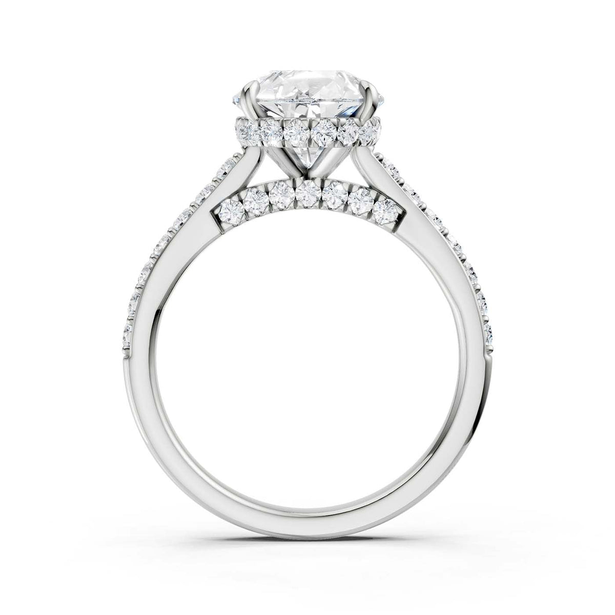 14K 3.50CT Lab Grown Diamond Engagement Ring