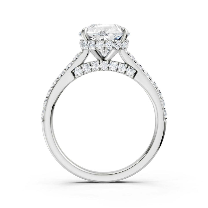 14K 3.50CT Lab Grown Diamond Engagement Ring