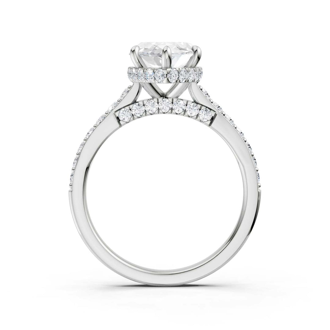 14K 3.50CT Lab Grown Diamond Engagement Ring